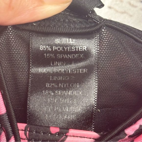 XOXO Cheetah Print Swimsuit 2X Plus Pink White Blue One piece Bathing Suit - Picture 10 of 13